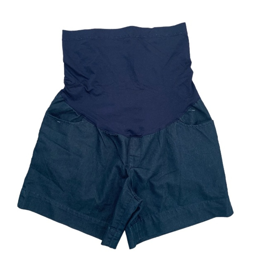 Liz Lange Maternity Dark Wash Denim Shorts Medium